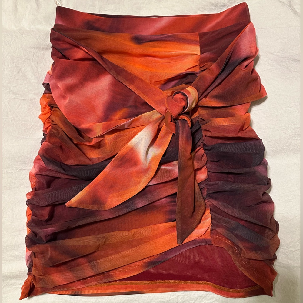 Oh Polly - Runched Mesh Skirt